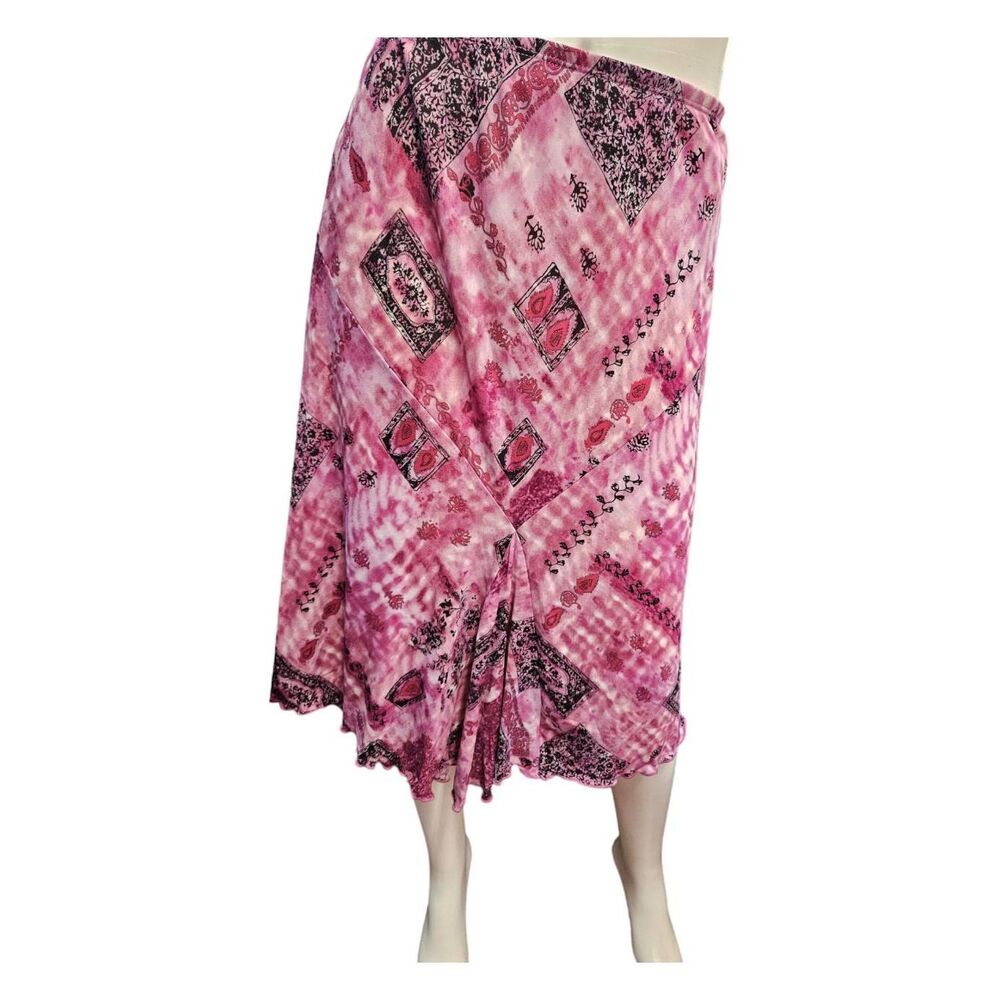 John Paul Richard Pink Maxi Skirt Womens Size XL Vintage 90's - Picture 2 of 5